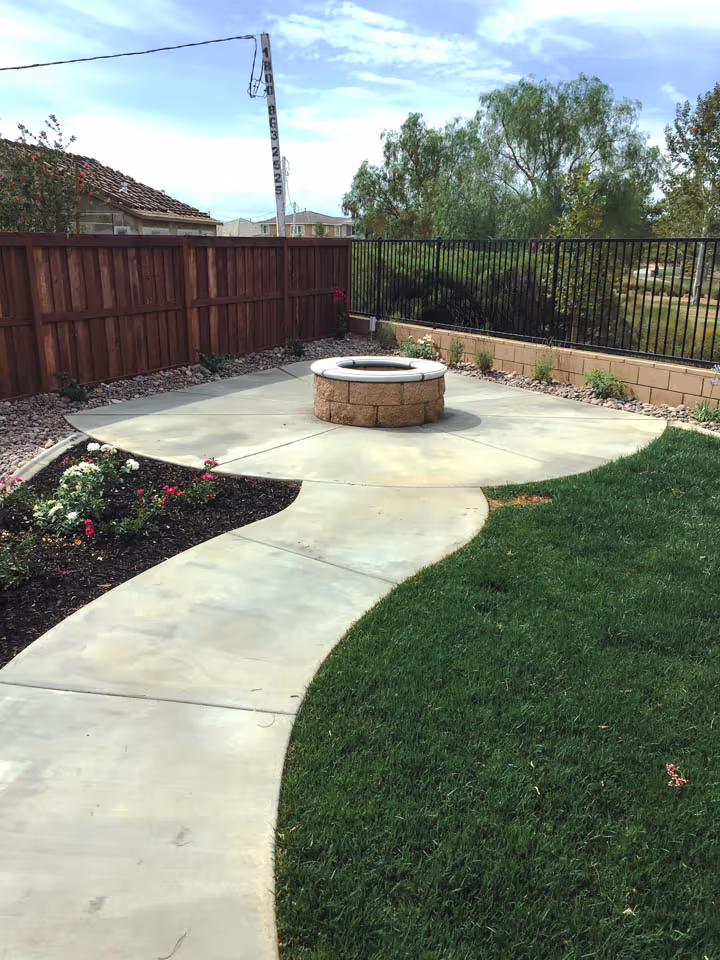 Residential Concrete Flatwork Back Yard Renovation — photo 1